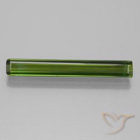 1.40ct Natural Verde terroso Turmalina, corte esmeralda, VVS-VS
