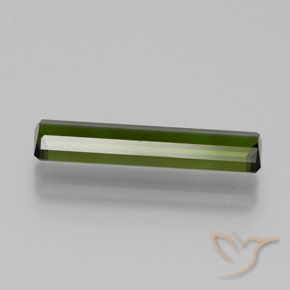 Turmalina Verde oscuro natural de 1.55 ct, Corte Octágono / Esmeralda, VVS-VS
