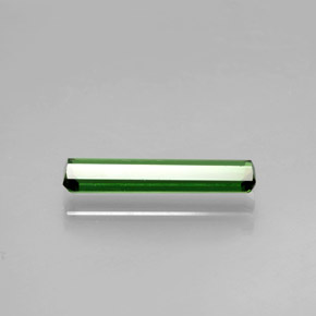 Turmalina verde oscuro natural de 1,05 ct, corte esmeralda, VVS-VS