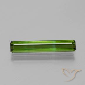 1.33ct Natural Verde bosque Turmalina, corte esmeralda, VVS-VS