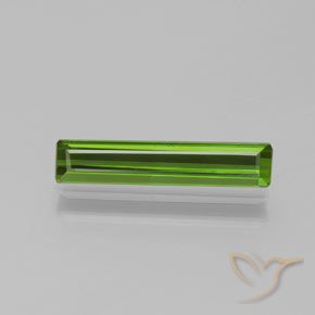 1.23ct Natural Verde medio Turmalina, corte esmeralda, VVS-VS
