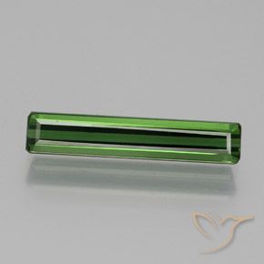 1.73ct Natural Verde oscuro Turmalina, corte esmeralda, VVS-VS