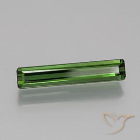 Turmalina Verde oscuro natural de 1.73 ct, Corte Octágono / Esmeralda, VVS-VS