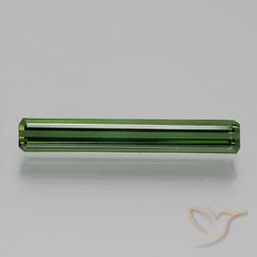 1.26ct Natural Verde bosque Turmalina, corte esmeralda, VS