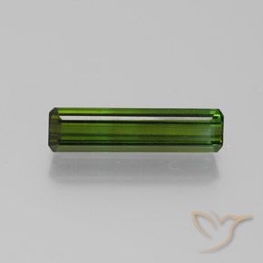 1.80ct Natural Verde terroso Turmalina, corte esmeralda, VVS