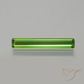 1.24ct Natural Verde medio Turmalina, corte esmeralda, VVS-VS