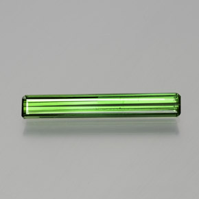 Turmalina verde bosque natural de 1,19 ct, corte esmeralda, VS
