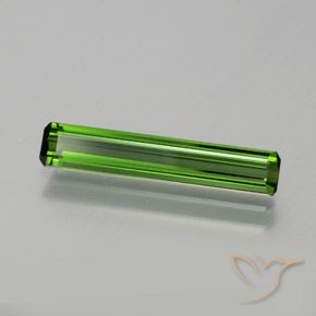 Turmalina Verde terroso natural de 1.39 ct, Corte Octágono / Esmeralda, VVS-VS