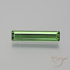 1.22ct Natural Verde terroso Turmalina, corte esmeralda, VS-SI