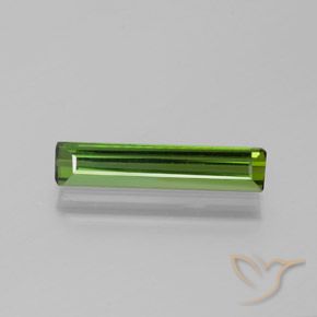 1.25ct Natural Verde terroso Turmalina, corte esmeralda, VVS-VS