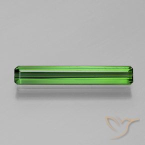 1.61ct Natural Verde bosque turmalina, Corte Octágono / Esmeralda, VVS, Photo A