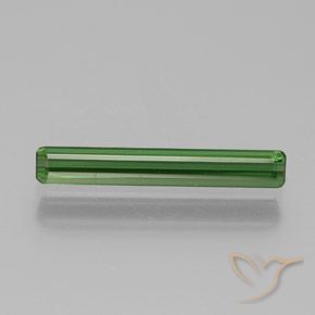1.08ct Natural Verde medio Turmalina, corte esmeralda, VVS-VS