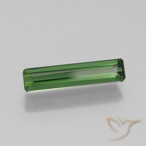 Turmalina Verde oscuro natural de 1.25 ct, Corte Octágono / Esmeralda, VS