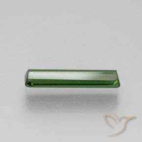 Turmalina Verde oscuro natural de 1.25 ct, Corte Octágono / Esmeralda, VS