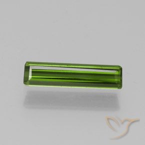 1.17ct Natural Verde medio Turmalina, corte esmeralda, VS-SI