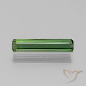 1.08ct Natural Verde Turmalina, corte esmeralda, VS