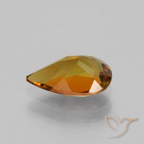 Turmalina Marrón cálido natural de 1.09 ct, En forma de pera, VS