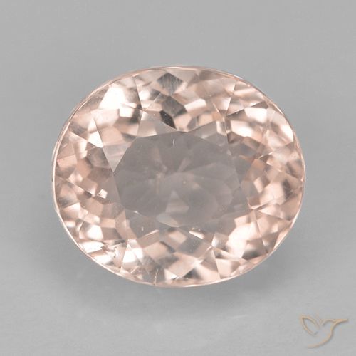 2.19ct Natural Rosado salmón turmalina, Ovalada, VS