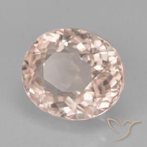 Turmalina Rosado salmón natural de 2.19 ct, Ovalada, VS
