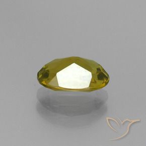 Turmalina verde amarillento natural de 1,10 ct, corte óvalo, VS