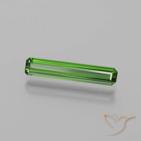 Turmalina Verde medio natural de 1.24 ct, Corte Octágono / Esmeralda, VVS-VS