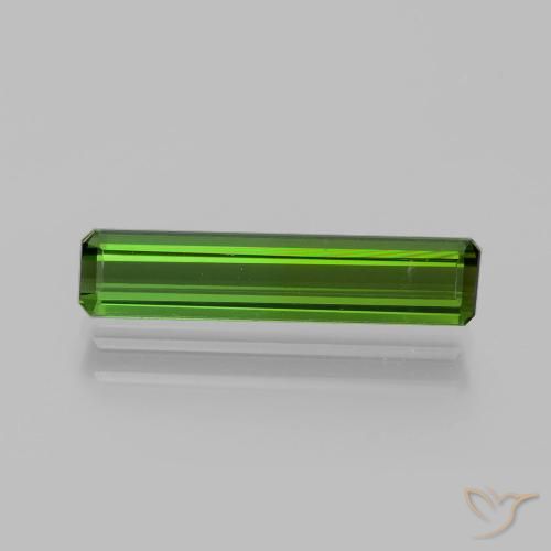 1.71ct Natural Verde oscuro turmalina, Corte Octágono / Esmeralda, VVS-VS, Photo A