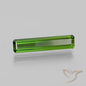Turmalina Verde oscuro natural de 1.71 ct, Corte Octágono / Esmeralda, VVS-VS