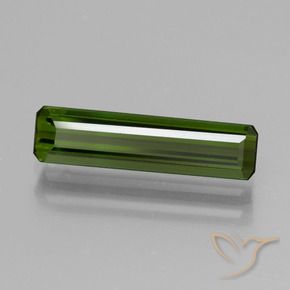 Turmalina Verde oscuro natural de 1.58 ct, Corte Octágono / Esmeralda, VVS