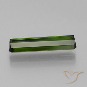 Turmalina Verde oscuro natural de 1.58 ct, Corte Octágono / Esmeralda, VVS