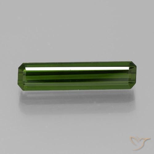 1.90ct Natural Verde bosque Turmalina, corte esmeralda, VVS