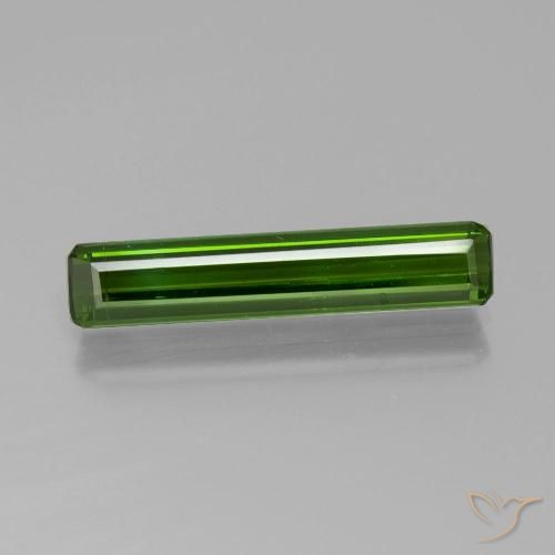 1.88ct Natural Verde oscuro Turmalina, corte esmeralda, VS-SI
