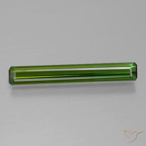 1.18ct Natural Verde terroso Turmalina, corte esmeralda, VVS