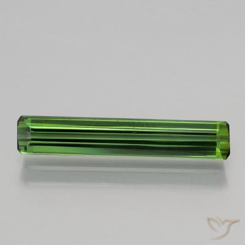 1.76ct Natural Verde terroso Turmalina, corte esmeralda, VVS-VS