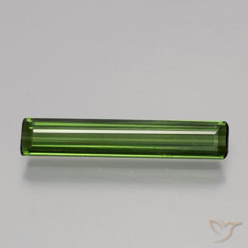 1.27ct Natural Verde bosque Turmalina, corte esmeralda, VS