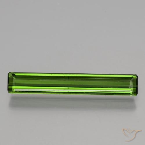 1.43ct Natural Verde medio Turmalina, corte esmeralda, VS
