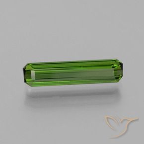 Turmalina Verde medio natural de 1.19 ct, Corte Octágono / Esmeralda, VVS-VS