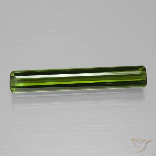1.59ct Natural Verde oscuro Turmalina, corte esmeralda, VS