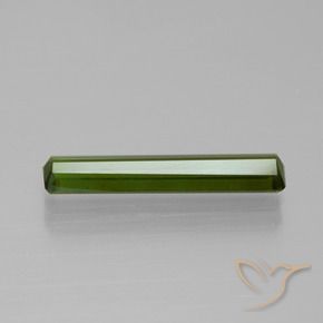Turmalina Verde oscuro natural de 1.45 ct, Corte Octágono / Esmeralda, VVS-VS