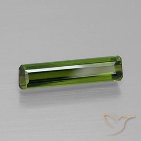 Turmalina Verde amarillento natural de 1.23 ct, Corte Octágono / Esmeralda, VVS-VS
