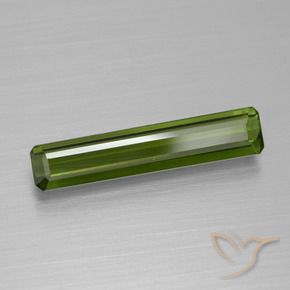 Turmalina Verde terroso natural de 1.45 ct, Corte Octágono / Esmeralda, VVS-VS