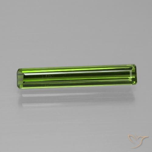 1.36ct Natural Verde bosque Turmalina, corte esmeralda, VVS-VS