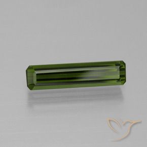 Turmalina Verde terroso natural de 1.57 ct, Corte Octágono / Esmeralda, VVS-VS