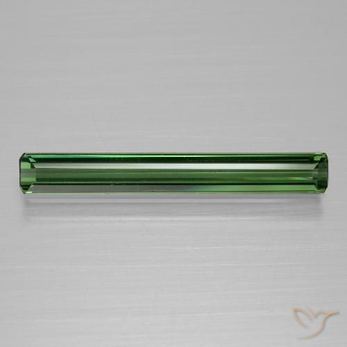 1.29ct Natural Verde medio Turmalina, corte esmeralda, VVS-VS