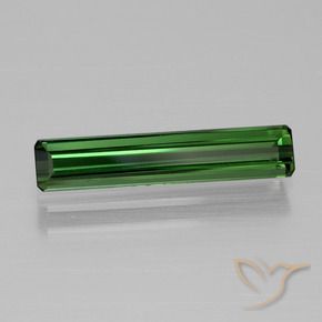 Turmalina Verde oscuro natural de 1.56 ct, Corte Octágono / Esmeralda, VVS-VS