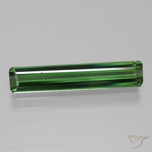 1.68ct Natural Verde medio Turmalina, corte esmeralda, VVS-VS