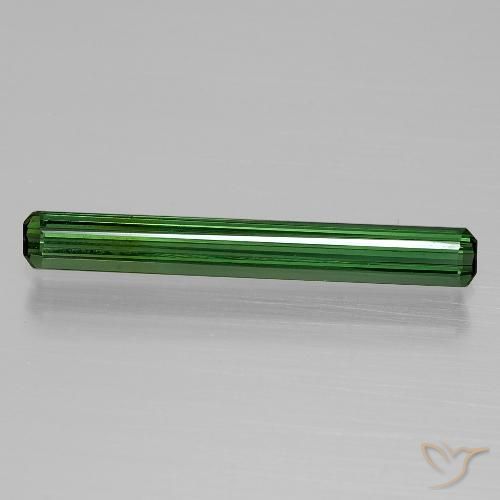 1.37ct Natural Verde oscuro Turmalina, corte esmeralda, VVS-VS
