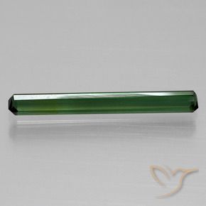 Turmalina Verde oscuro natural de 1.37 ct, Corte Octágono / Esmeralda, VVS-VS