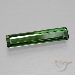 Turmalina Verde medio natural de 1.35 ct, Corte Octágono / Esmeralda, VVS-VS
