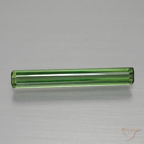 1.08ct Natural Verde bosque Turmalina, corte esmeralda, VVS-VS