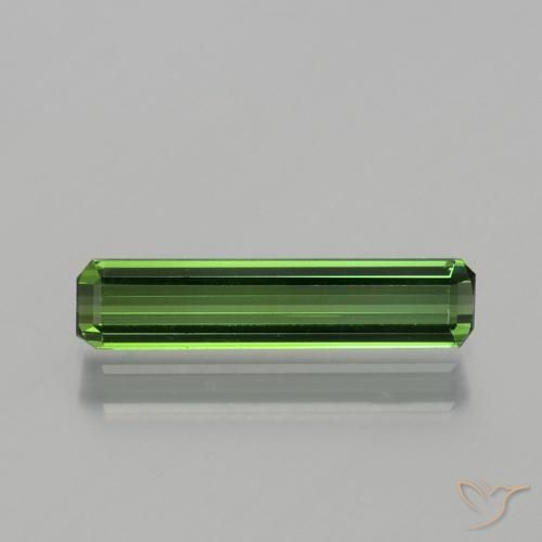 1.04ct Natural Verde terroso Turmalina, corte esmeralda, VVS-VS